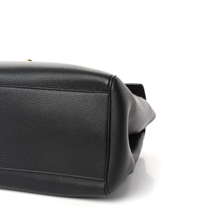 Celine Supple Grained Calfskin Medium Soft 16 Bag Black 9 of 10