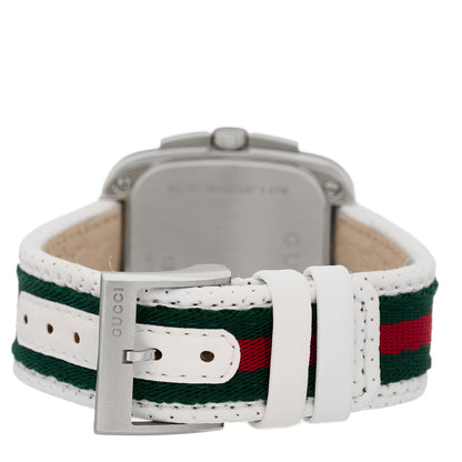 Gucci Stainless Steel Fabric 40mm G Coupe Square Chronograph Quartz Watch Web 3 of 5