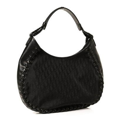 Christian Dior Monogram Ethnic Hobo Black 2 of 12