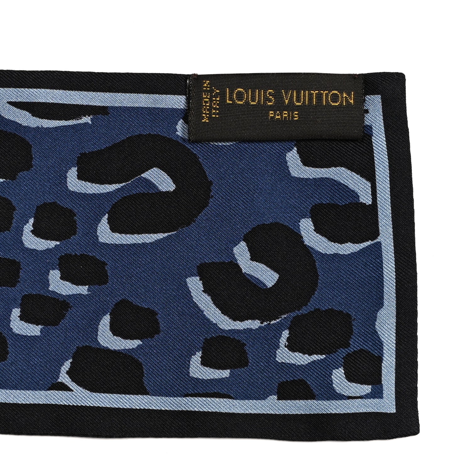 Silk Leopard Bandeau Blue