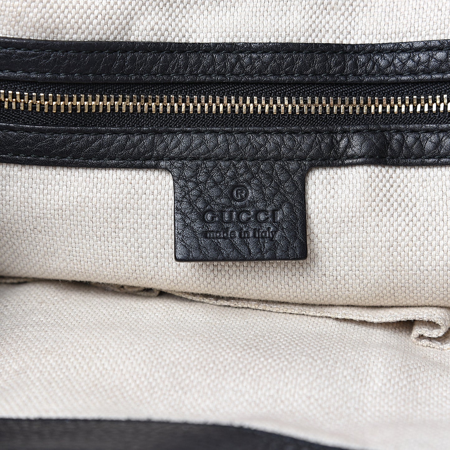 Pebbled Calfskin Medium Soho Shoulder Bag Black
