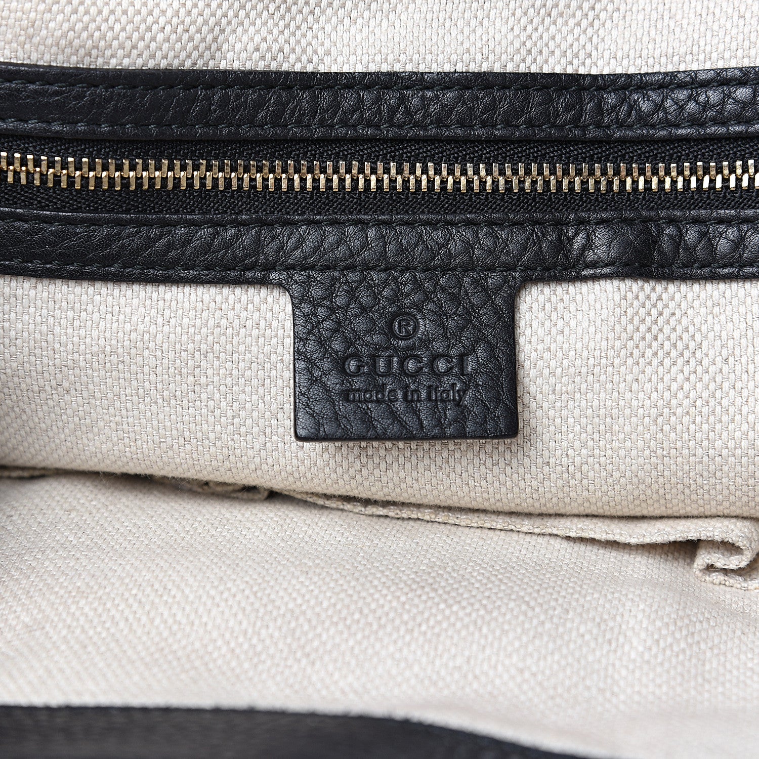 Gucci Pebbled Calfskin Medium Soho Shoulder Bag Black 5 of 11