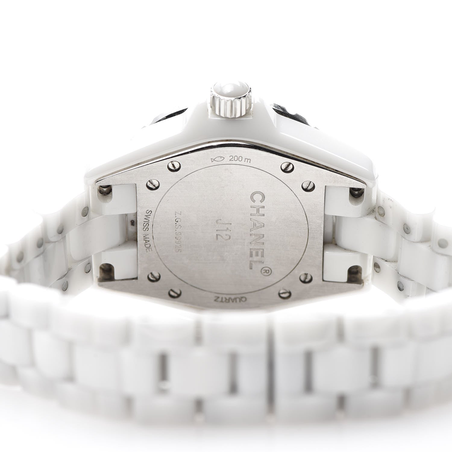 Chanel Stainless Steel Ceramic 33mm J12 Quartz Watch White 6 of 7