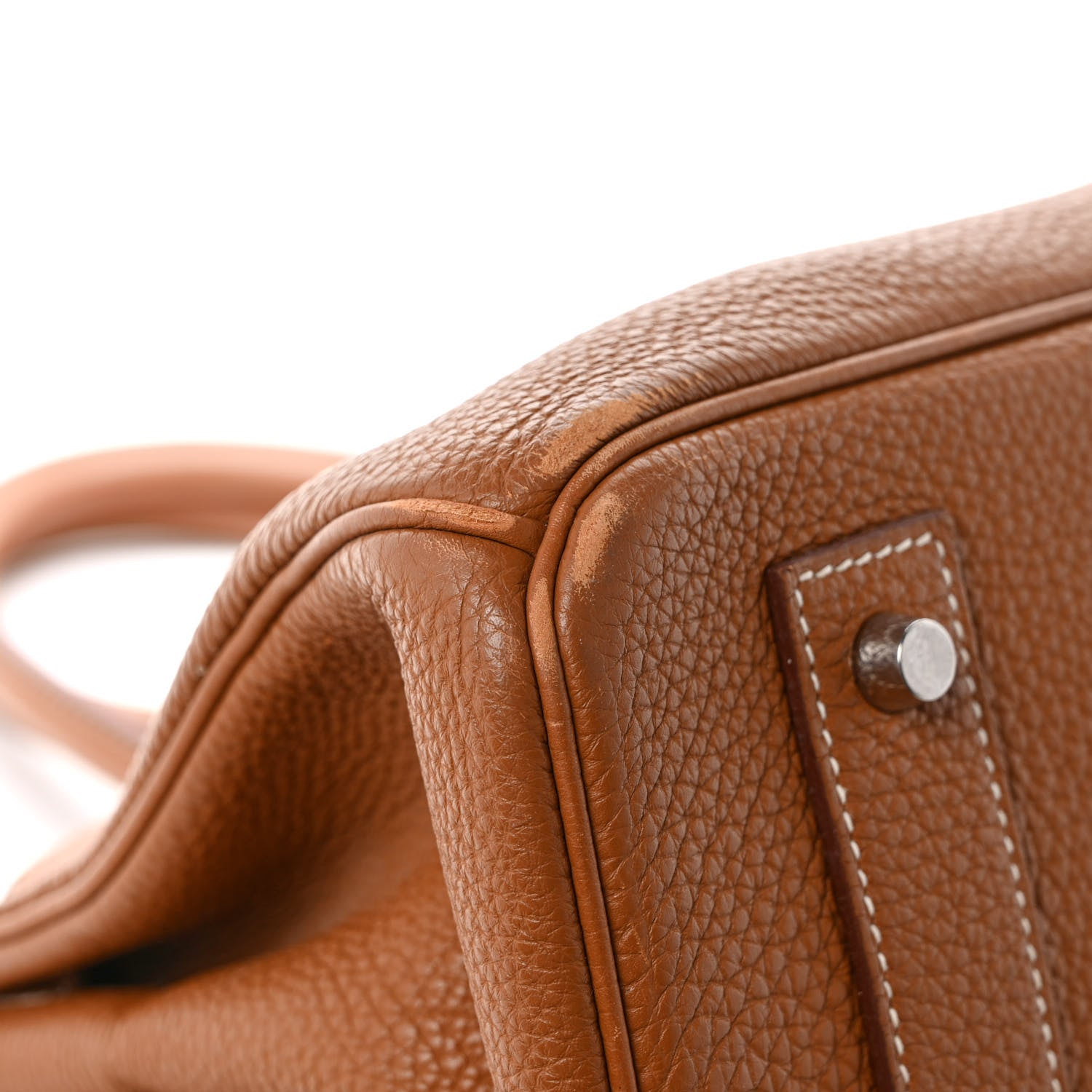 Hermes Taurillon Clemence JPG Shoulder Birkin II 42 Gold 10 of 11