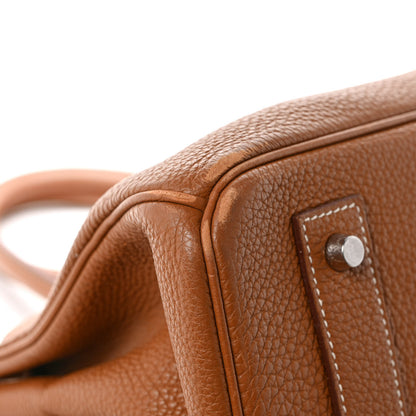 Hermes Taurillon Clemence JPG Shoulder Birkin II 42 Gold 10 of 11