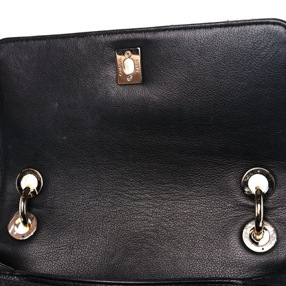 Chanel Grained Calfskin Small Chevron Chic Top Handle Flap Black 14 of 17