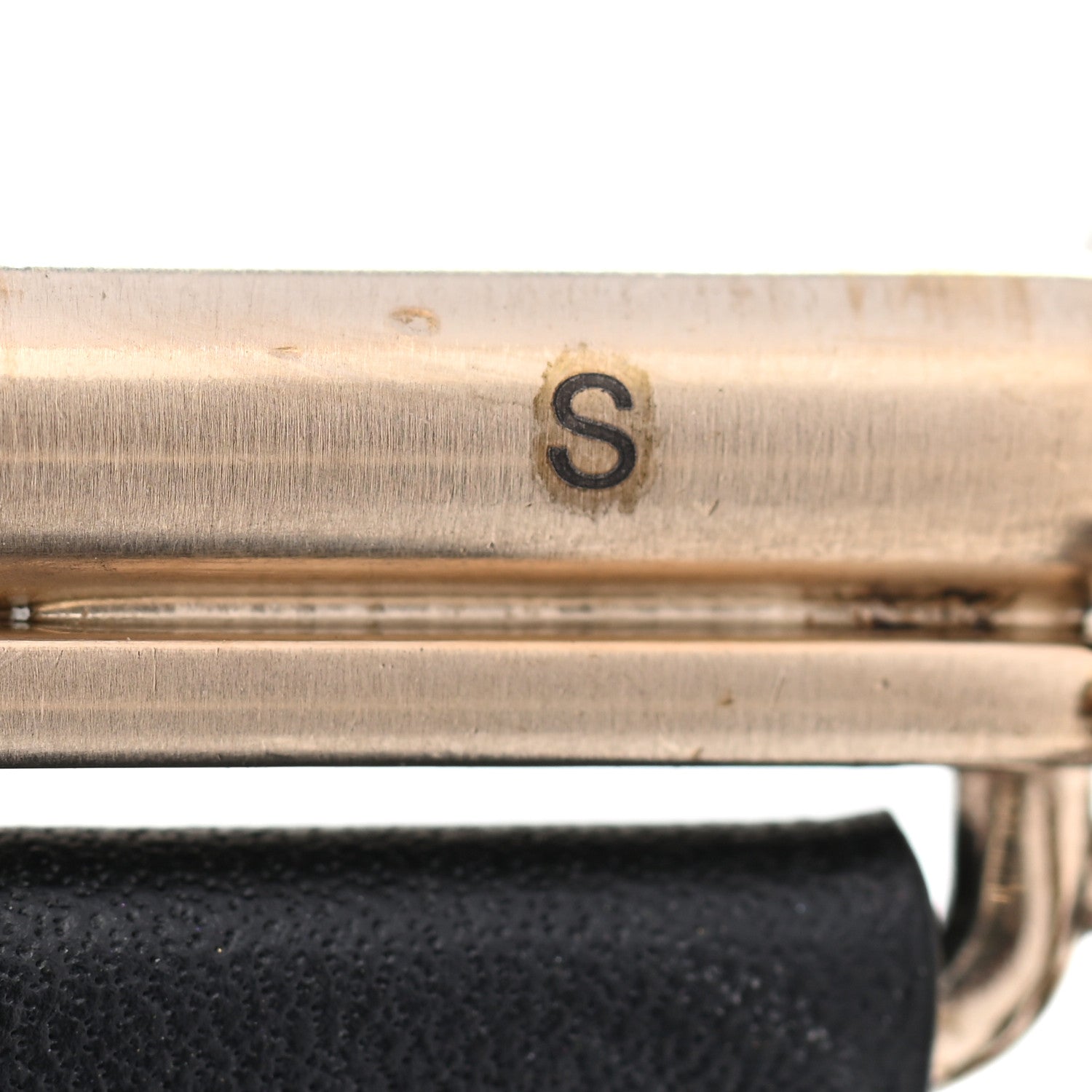Chanel Calfskin CC Wide Cuff S Black Gold 6 of 9