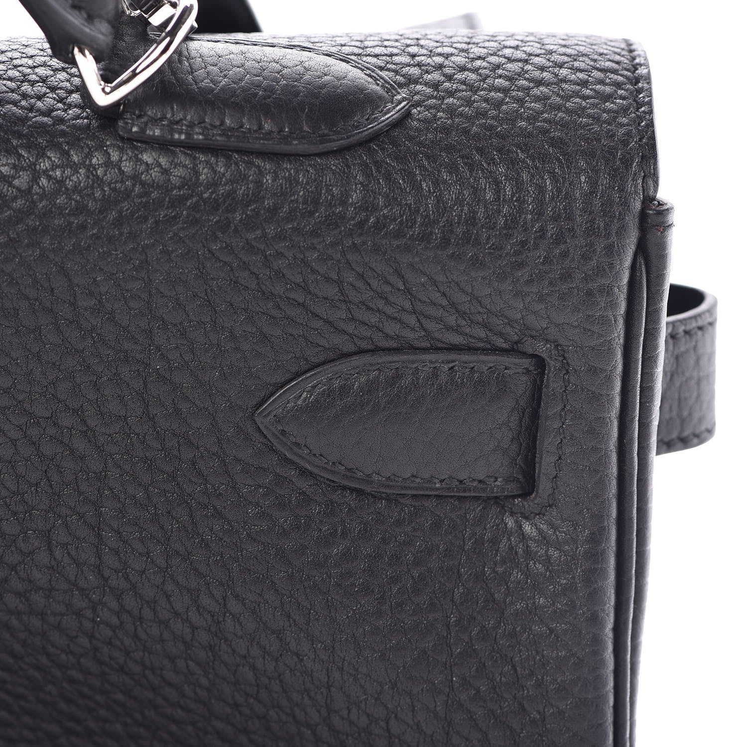 Hermes Fjord Horseshoe Kelly Retourne 40 Black Rouge H 20 of 33