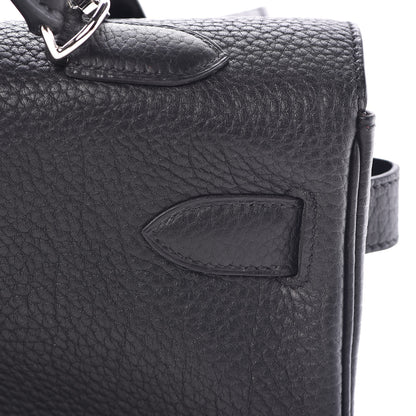 Hermes Fjord Horseshoe Kelly Retourne 40 Black Rouge H 20 of 33