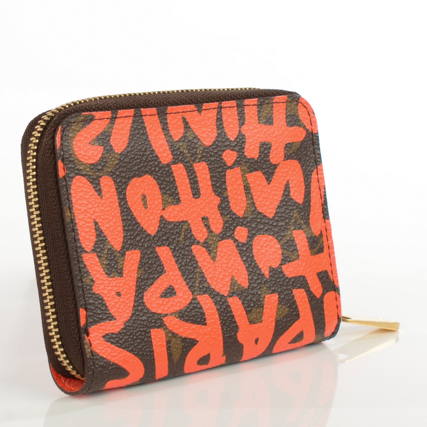 Louis Vuitton Monogram Graffiti Zippy Coin Purse Orange 3 of 8