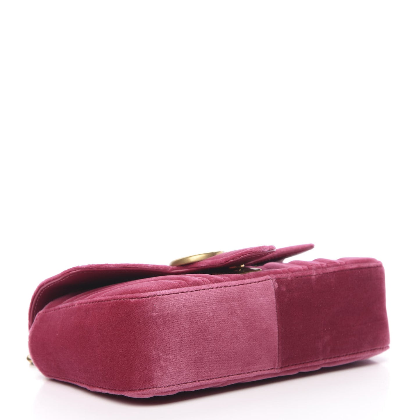 Velvet Matelasse Mini GG Marmont Shoulder Bag Light Raspberry Rose