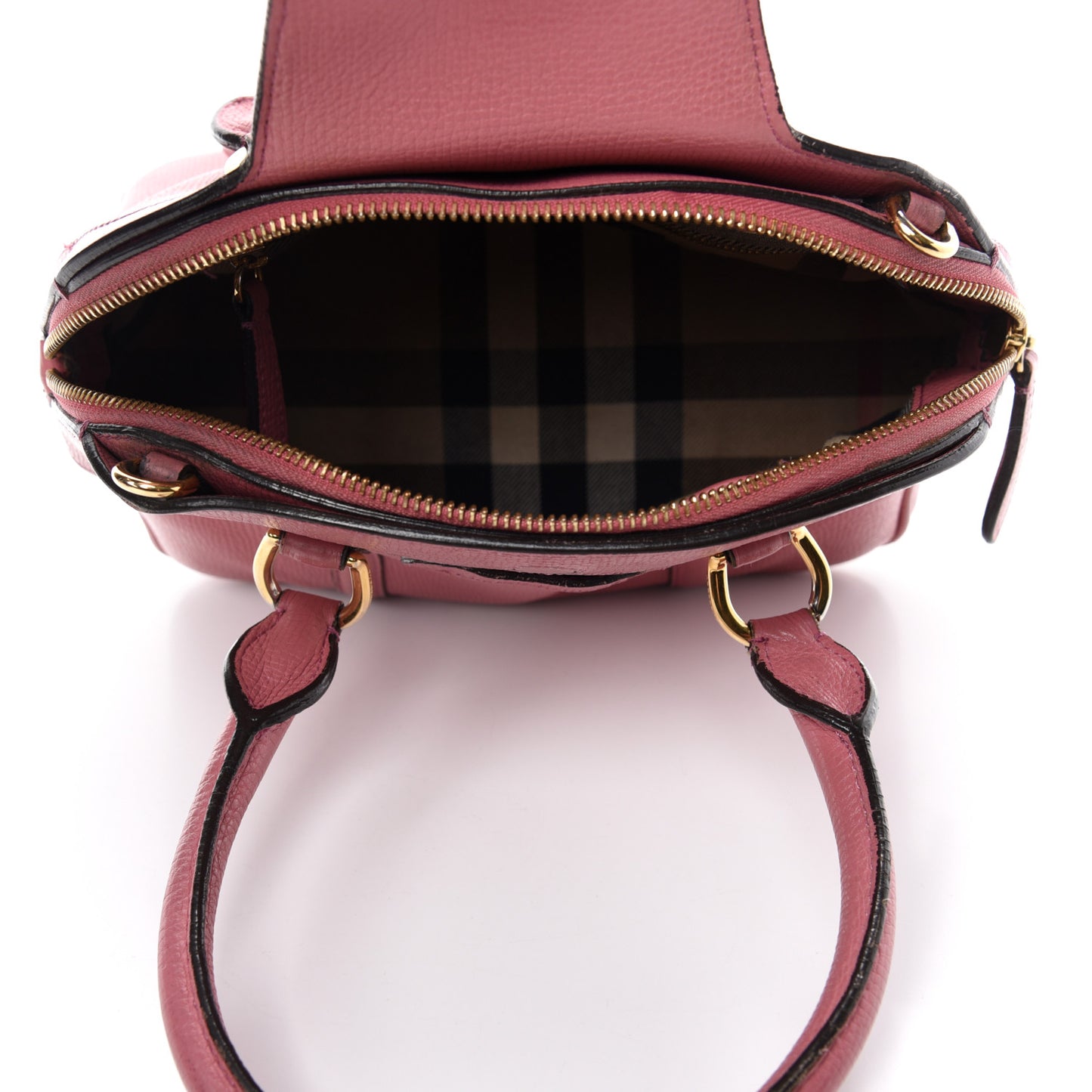 Derby Calfskin Small Milverton Satchel Mauve Pink