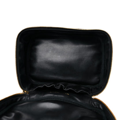 Chanel Lambskin Vanity Cosmetic Case Black 5 of 9
