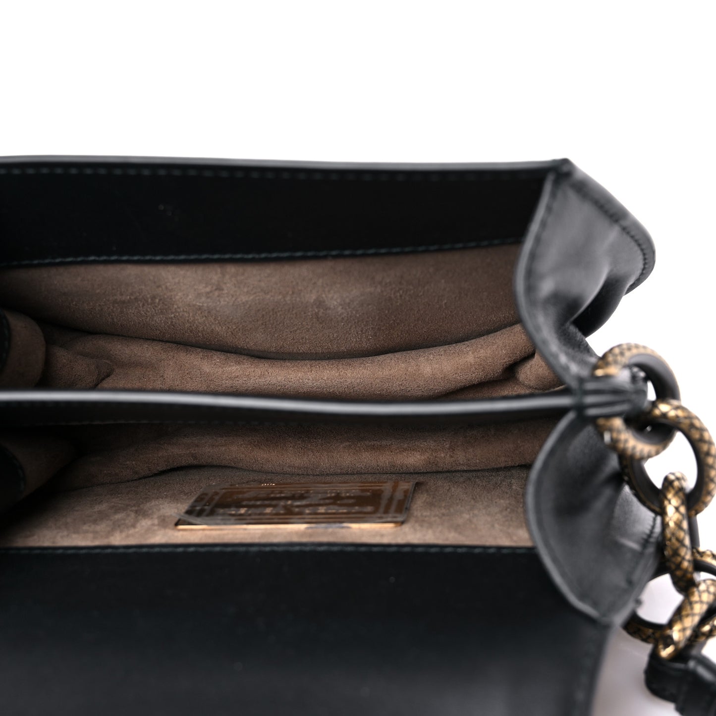 Calfskin Pony Hair Leopard Print Umbria Bag Black