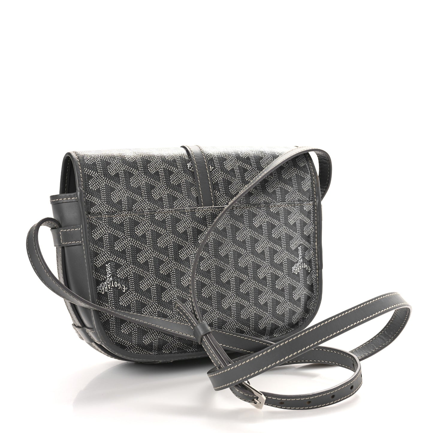 Goyardine Belvedere II PM Messenger Bag Gray