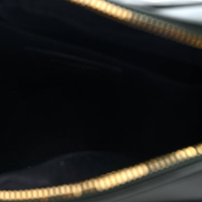 Saint Laurent Calfskin Matelasse Monogram Lou Camera Bag Vert Fonce 5 of 9