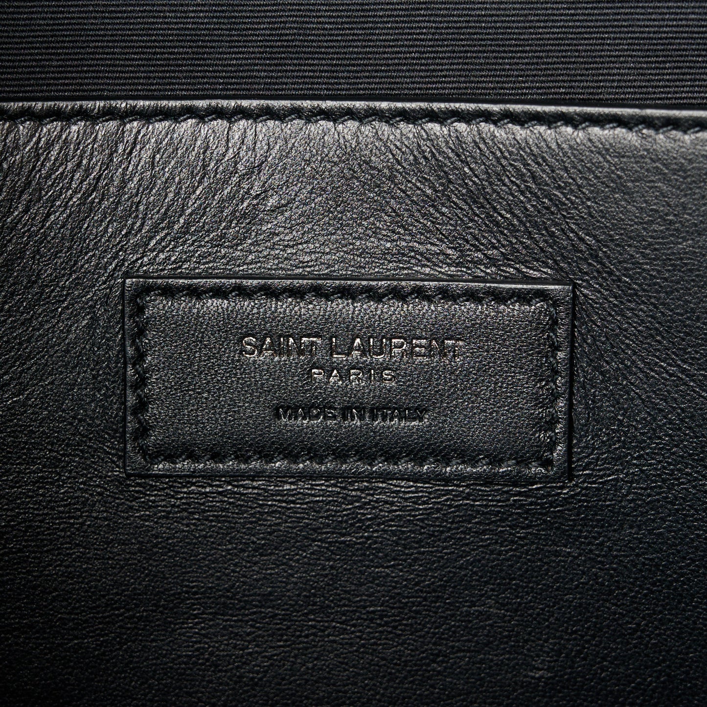 Grain De Poudre Medium West Hollywood Monogram Fold-Over Black