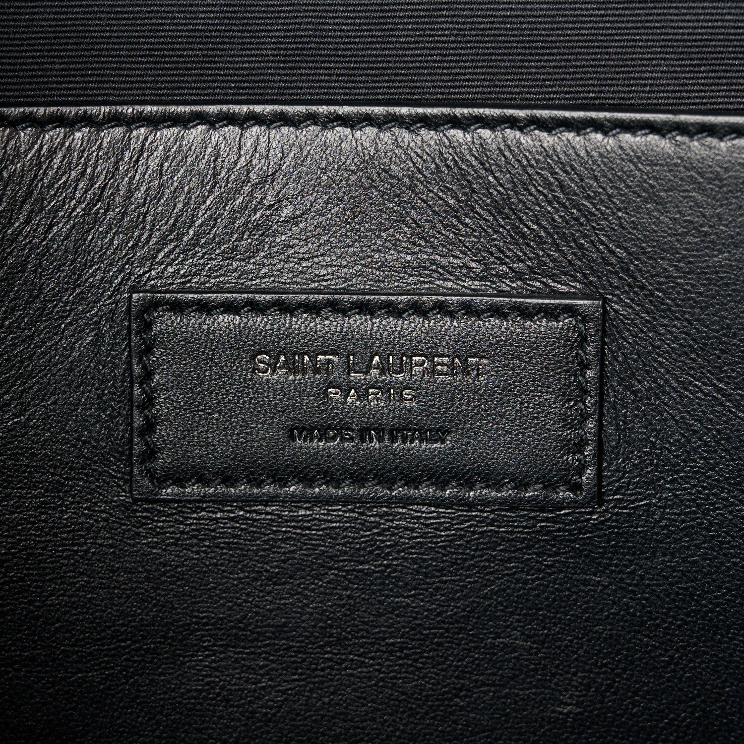 Saint Laurent Grain De Poudre Medium West Hollywood Monogram Fold-Over Black 6 of 11