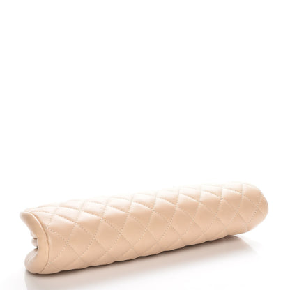 Chanel Lambskin Quilted Timeless Clutch Beige Clair 4 of 11