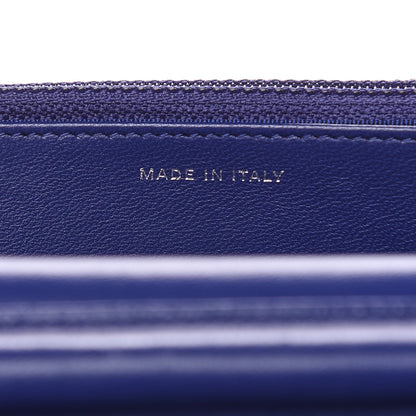 Chanel Lambskin Quilted Wallet On Chain WOC Blue 7 of 15