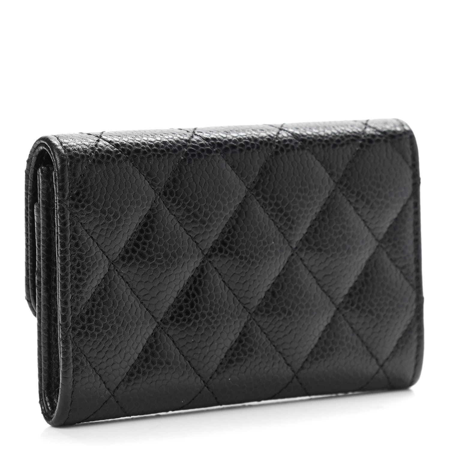 Chanel Caviar Quilted Flap Card Holder Black 3 of 8
