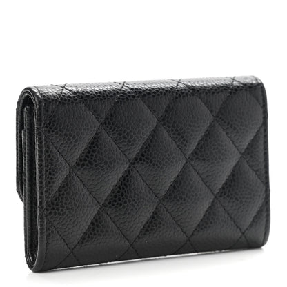 Chanel Caviar Quilted Flap Card Holder Black 3 of 8