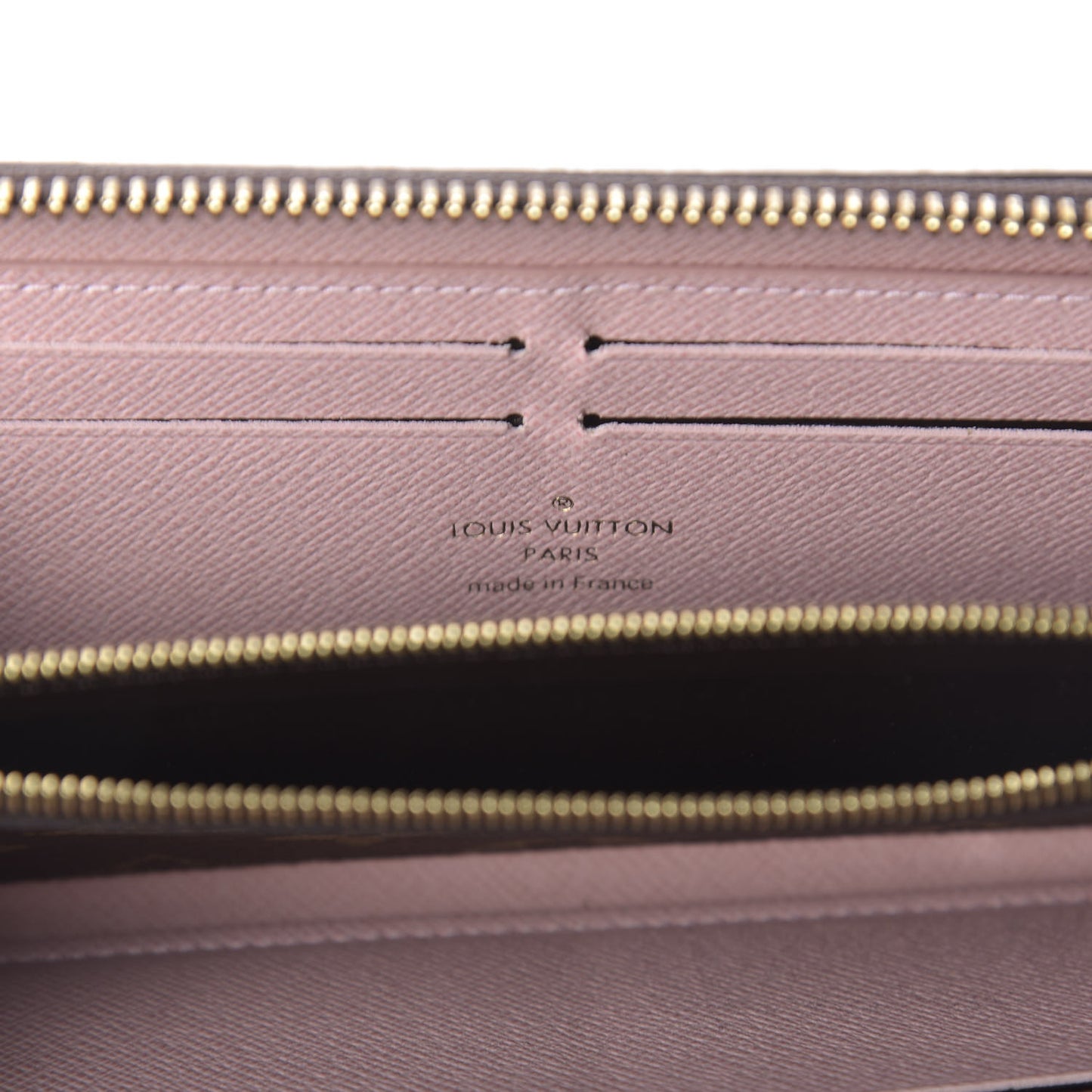 Monogram Clemence Wallet Rose Ballerine