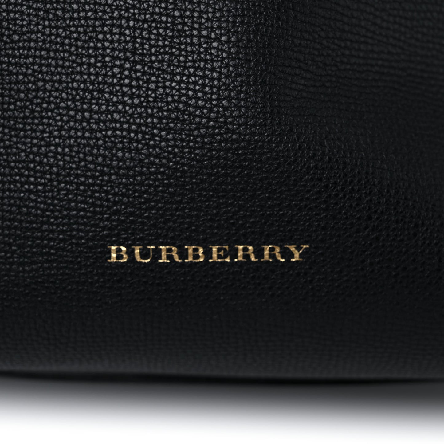 Grainy Calfskin House Check Small Canterbury Black