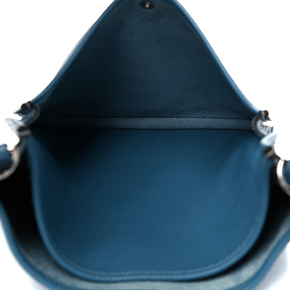 Hermes Taurillon Clemence Evelyne III GM Blue Jean 5 of 15
