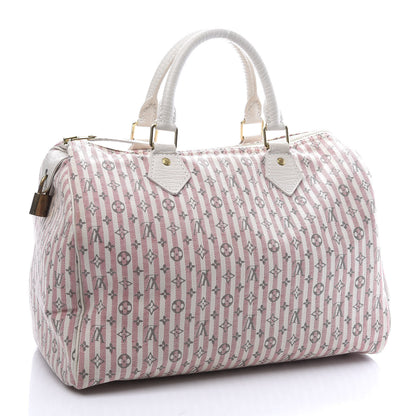 Louis Vuitton Mini Lin Croisette Speedy 30 Rouge 2 of 10
