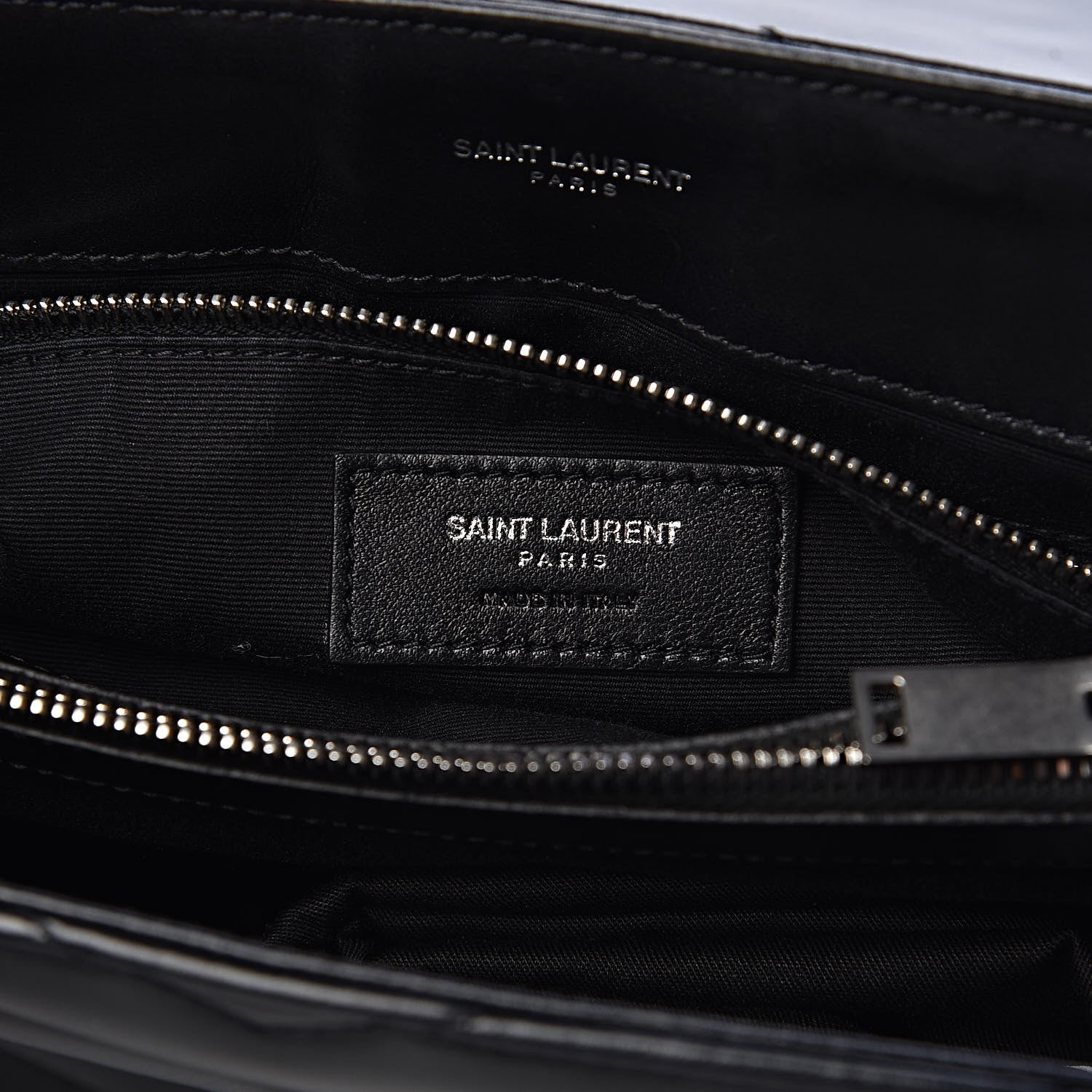 Saint Laurent Calfskin Y Quilted Monogram Medium Loulou Chain Satchel Black 7 of 10