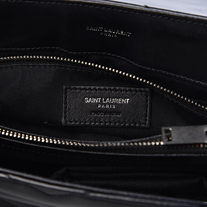 Saint Laurent Calfskin Y Quilted Monogram Medium Loulou Chain Satchel Black 7 of 10
