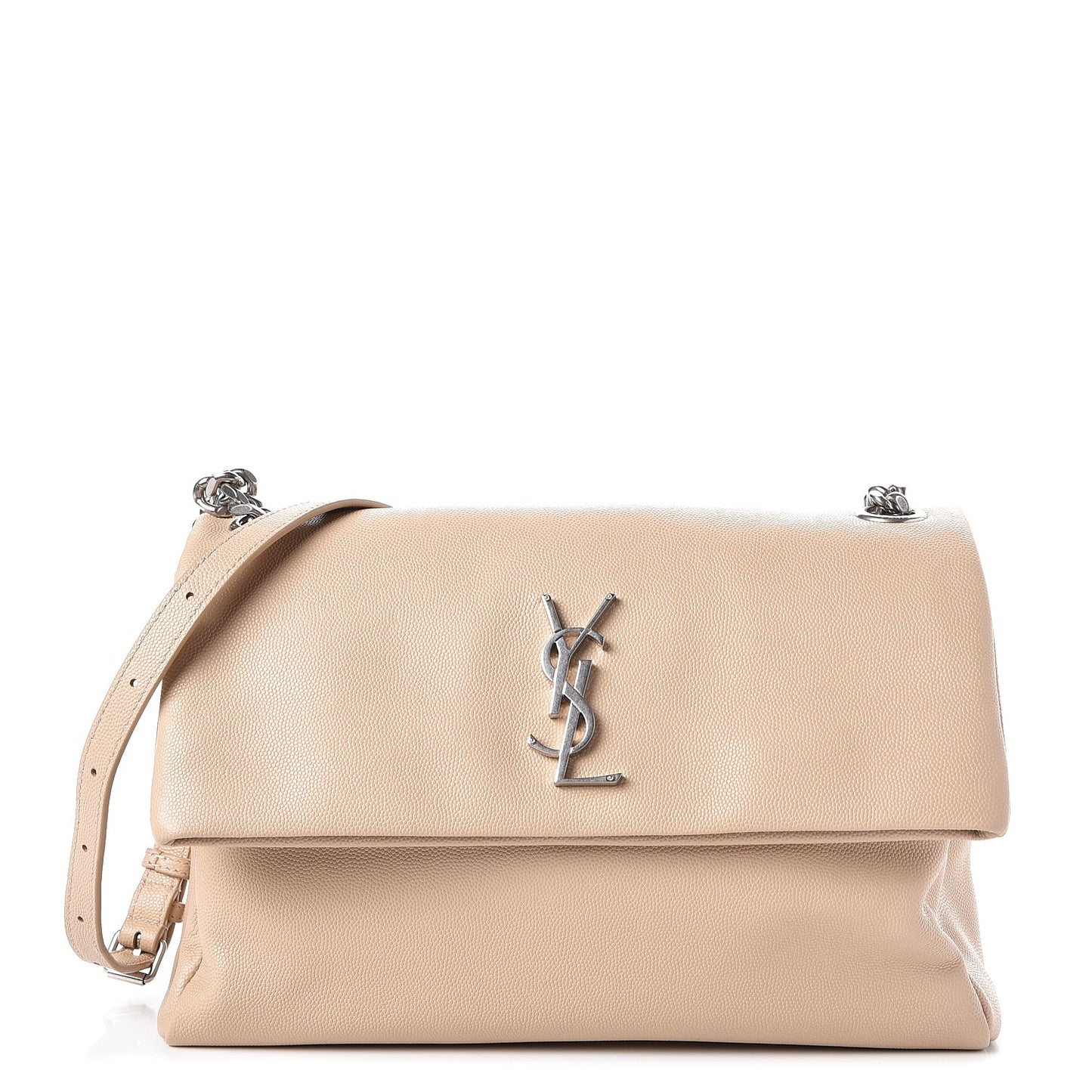 Grain De Poudre Medium West Hollywood Monogram Fold-Over Nude Powder