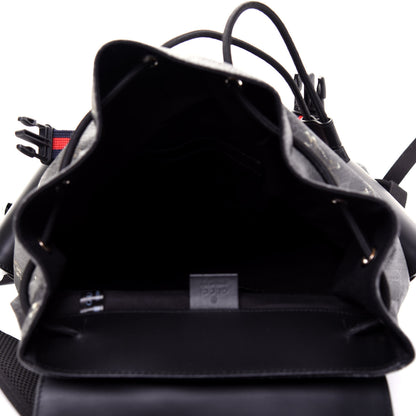 Gucci GG Supreme Monogram Tigers Double Buckle Backpack Black Multicolor 4 of 17