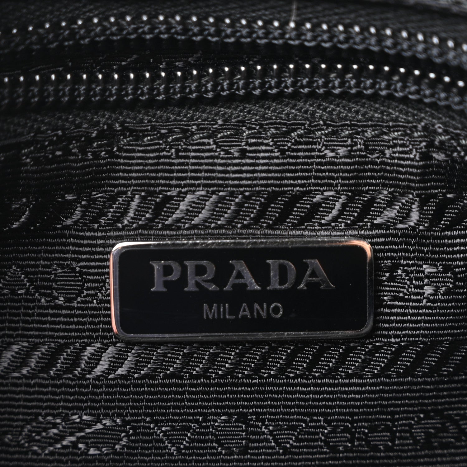 Prada Re-Nylon Vela Saffiano Wristlet Black 6 of 10