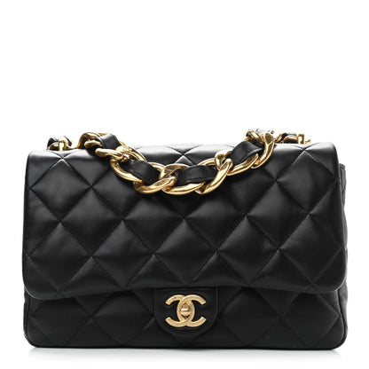 Chanel Lambskin Quilted Large CC Funky Town Flap Black 1 of 11