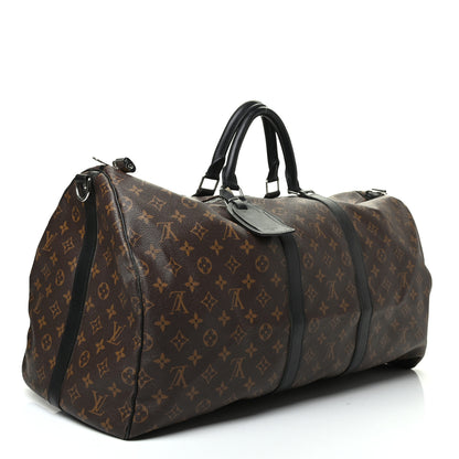 Louis Vuitton Monogram Macassar Keepall Bandouliere 55 2 of 8
