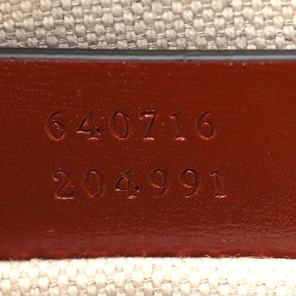 Gucci Textured Calfskin Mini Horsebit 1955 Top Handle Bag Beige Red 7 of 12