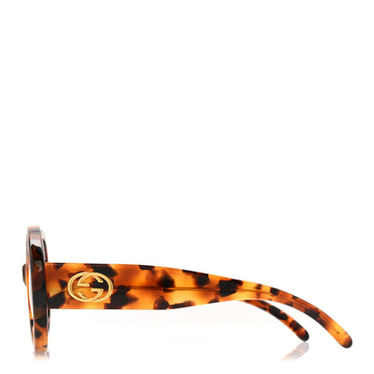 Gucci Acetate Round Sunglasses GG2410S Havana 3 of 6