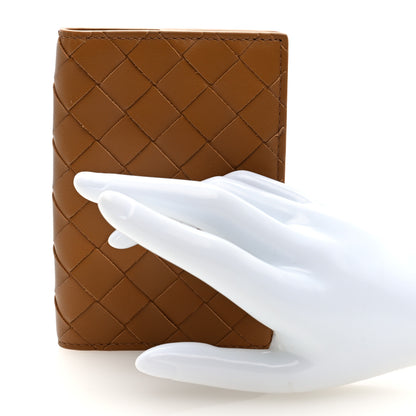 Bottega Veneta Nappa Intrecciato Passport Case Caramel 2 of 6