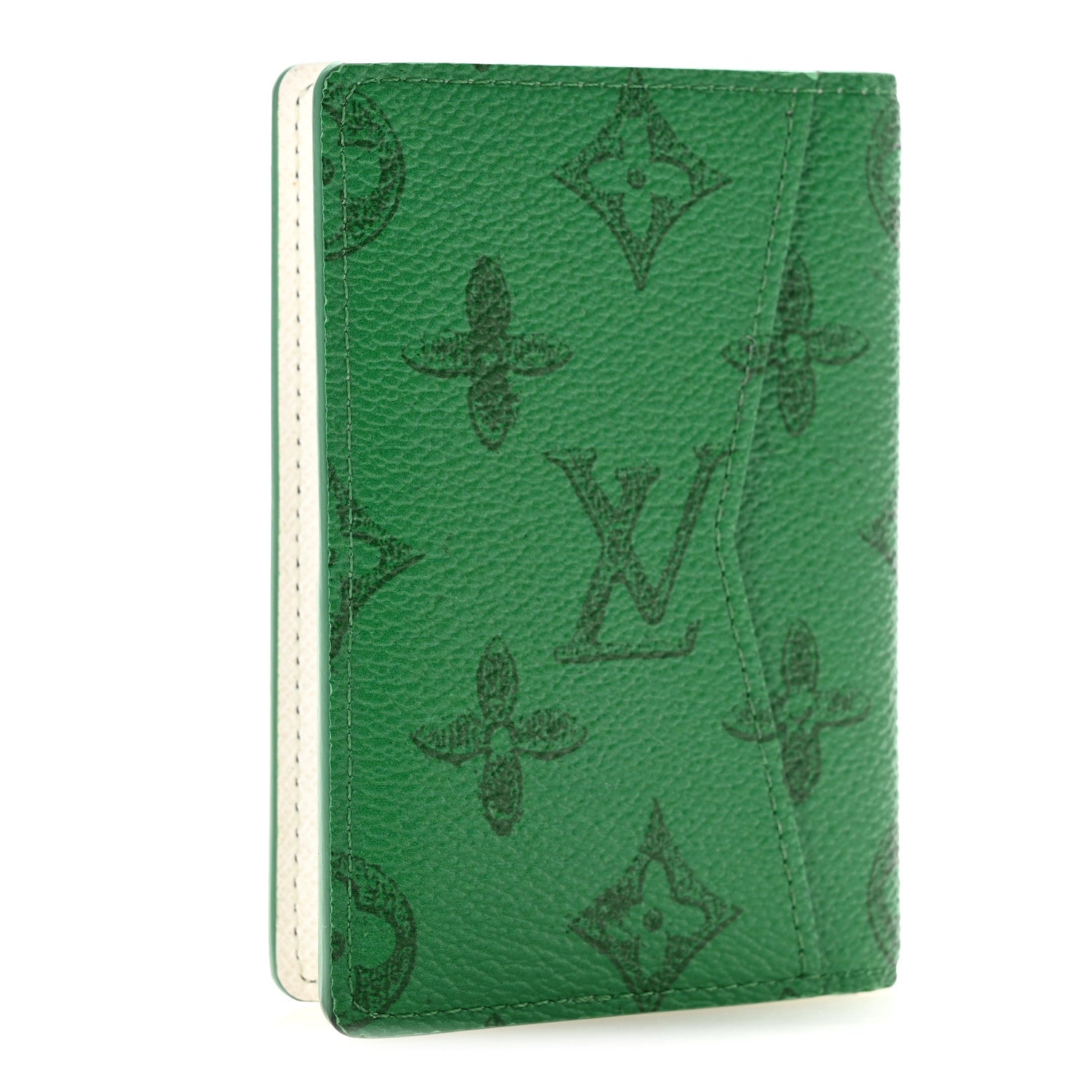 Louis Vuitton Vintage Monogram Everyday LV Pocket Organizer Green 3 of 10