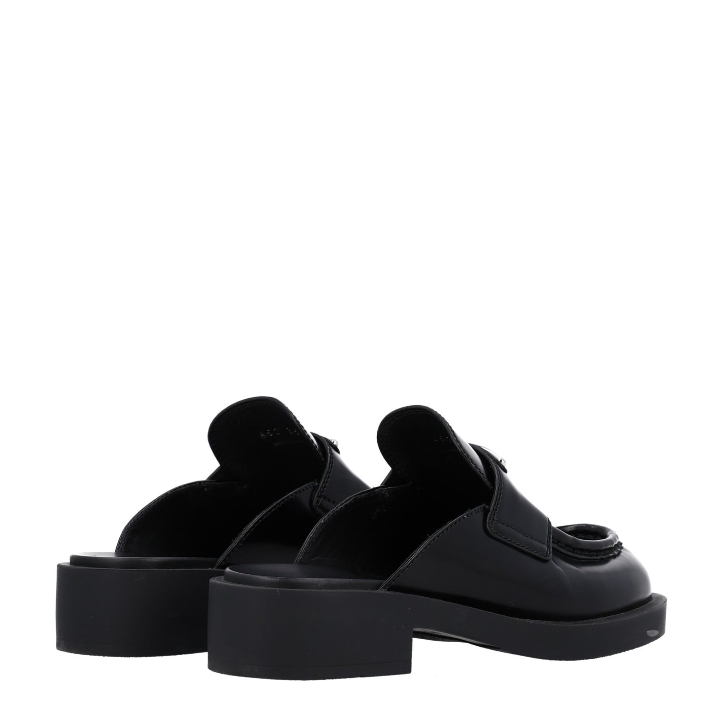 Spazzolato Triangle 40mm Loafer Mules 35 Black