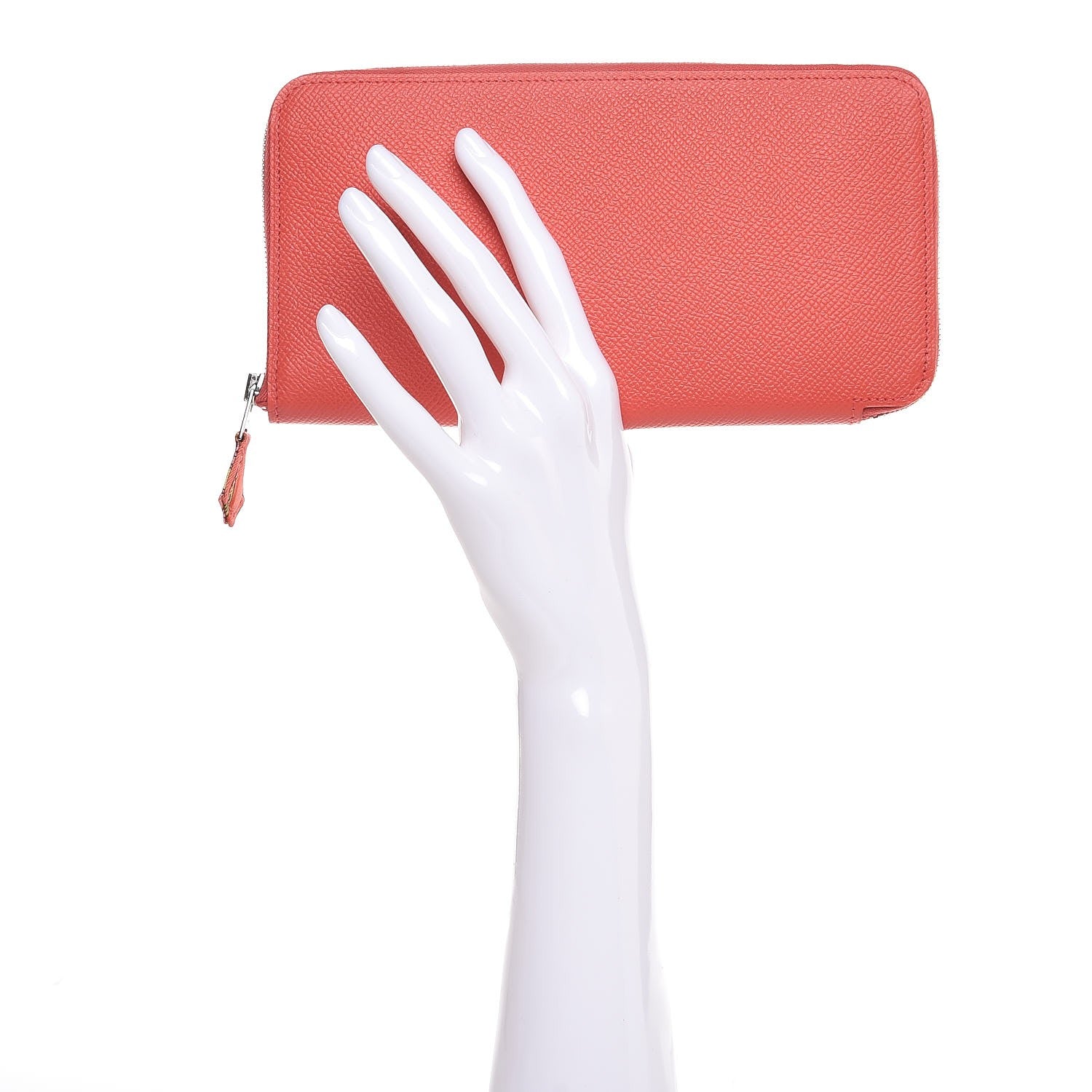 Hermes Epsom Silk'in Wallet Rose Jaipur 2 of 8