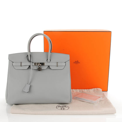 Hermes Epsom Birkin 35 Bleu Glacier 6 of 21