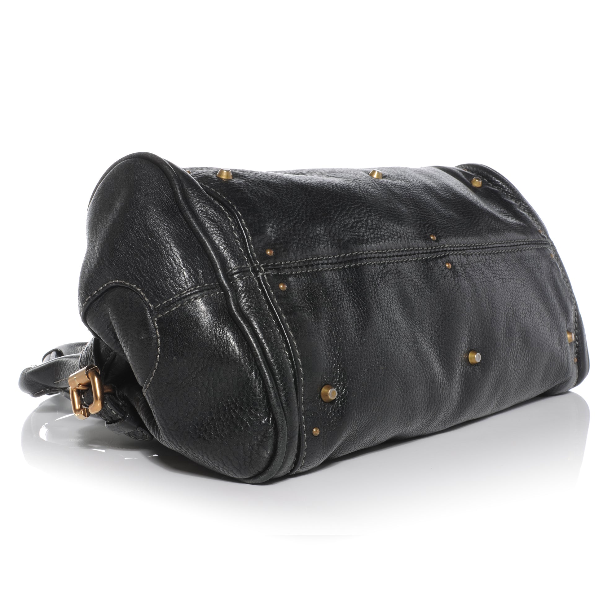 Chloe Leather Medium Paddington Satchel Black 4 of 8