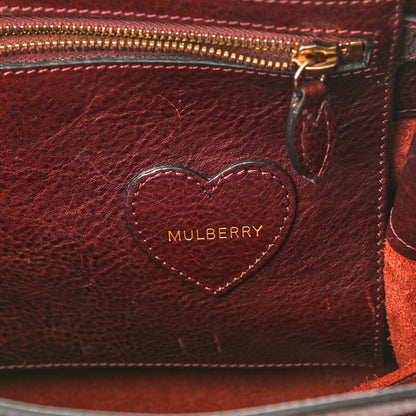 Mulberry Natural Leather Cara Delevigne Convertible Satchel Oxblood 6 of 9