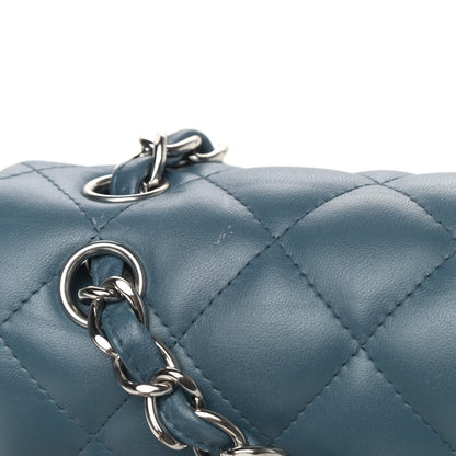 Chanel Lambskin Quilted Jumbo Double Flap Turquoise 8 of 10