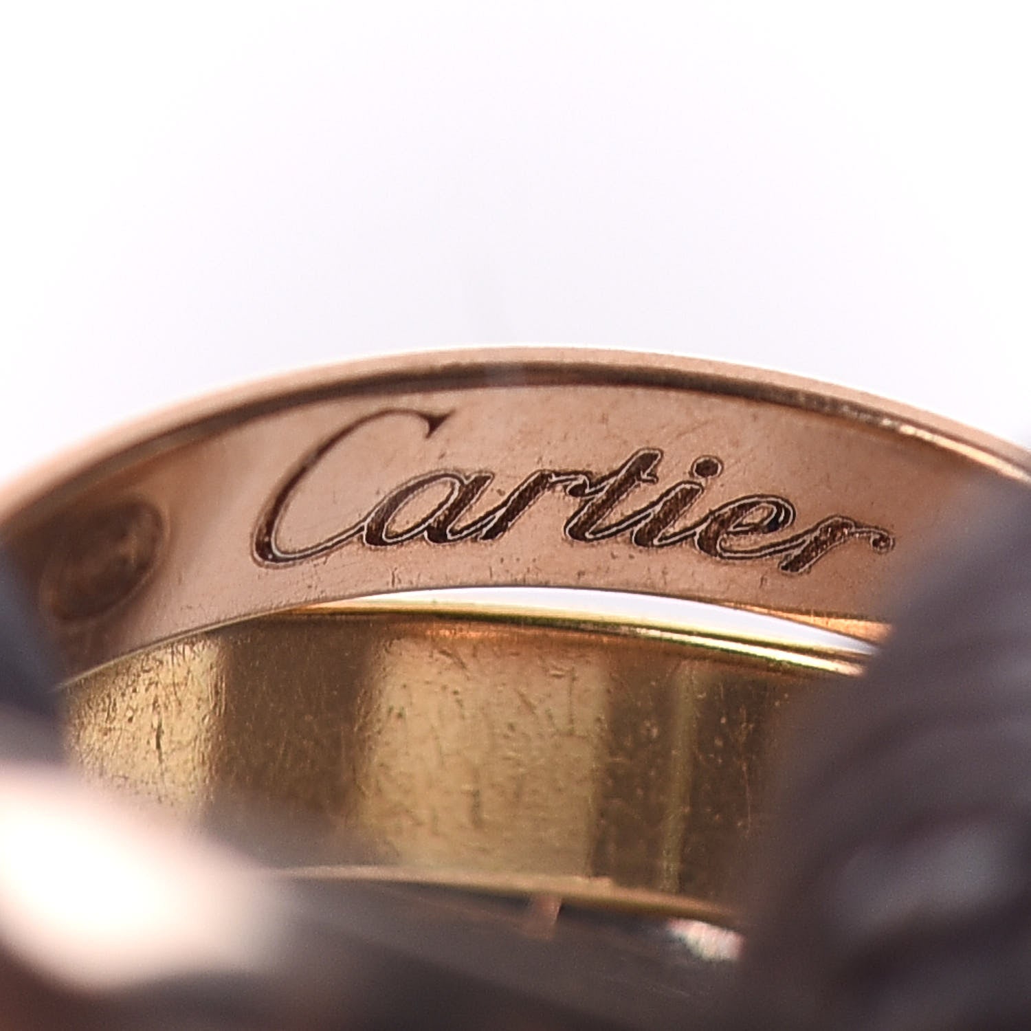 Cartier 18K Pink Yellow White Gold Trinity Adjustable Cord Bracelet Gray 4 of 4