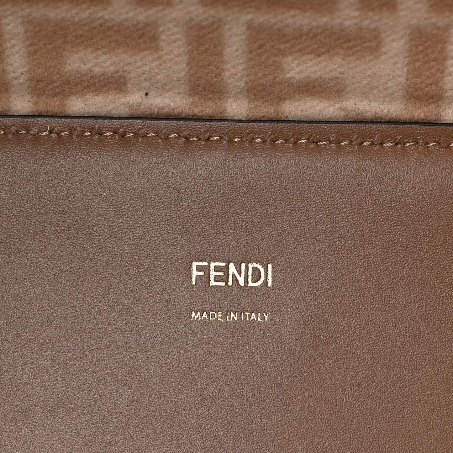Flannel Vitello King Wool Plexiglass FF Logo Embroidered Medium Fendi Sunshine Shopper Tote Brown
