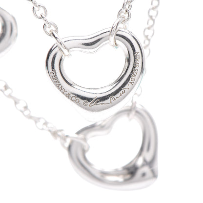 Tiffany Sterling Silver Elsa Peretti Open Heart Bracelet 5 of 6